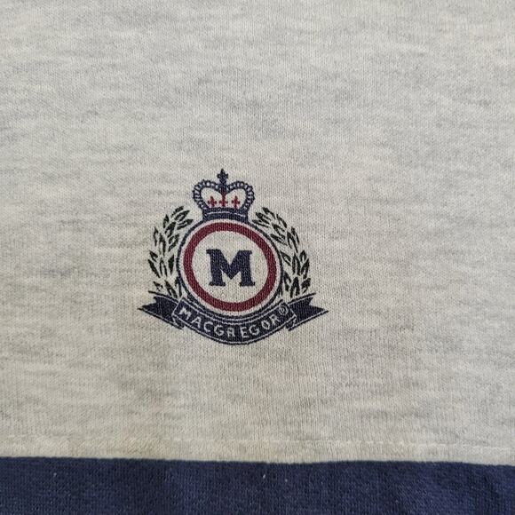 Vintage 90s MacGregor Ringer Sweatshirt Womens XL 22x23 Boxy - Picture 12 of 16